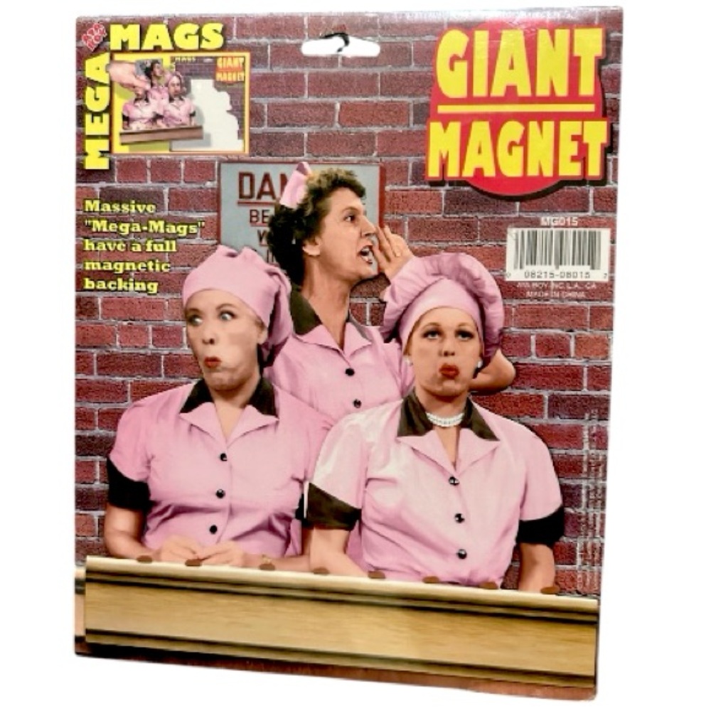 I LOVE LUCY by Mega Mags - 1 Giant Magnet Piece - Chocolate Factory 🎄🤶